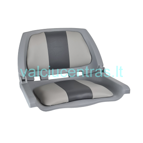 Plastikinė RUNOS sėdynė FISHERMAN pilka/šviesiai pilka